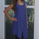 Blusa de mujer con abertura de moda. 12