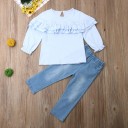 Blusa e pantaloni da ragazza L1281 2
