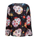 Blusa feminina com caveiras 6