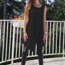 Blusa feminina com fenda da moda 9