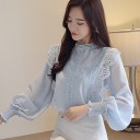 Blusa feminina com mangas longas 2