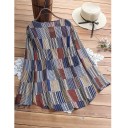 Blusa feminina com padrão riscado 1