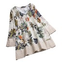 Blusa larga de mujer con estampado 7
