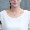Blusa longa feminina com mangas curtas e motivo floral Bainha em camadas Decote redondo Poliester e algodão Corte elegante e solto 7