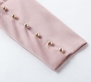 Blusa rosa da donna con maniche lunghe 5