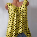 Blusa sin mangas con lunares para mujer 6