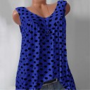 Blusa sin mangas con lunares para mujer 3