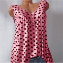 Blusa sin mangas con lunares para mujer 4