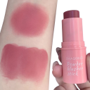 Blush em bastão à prova de água com efeito iluminador e aparência natural da pele nas maçãs do rosto e lábios 3