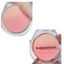 Blush em pó 4 g Gradiente duplo Makeup iluminador para o rosto Blush compacto suave para realçar os traços faciais 6