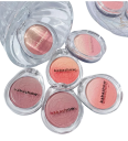 Blush in polvere 4 g Gradiente doppio Trucco illuminante per il viso Blush pressato delicato per evidenziare i tratti del viso 1