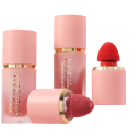 Blush lichid pentru față și buze 6,5 ml 71 x 26 mm Blush mat rezistent la apă în tub cu aplicator din burete efect de lungă durată 1