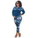 Bluză cu mâneci lungi pentru femei și pantaloni B1051 4