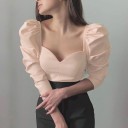 Bluză de damă cu umeri zburlite 7