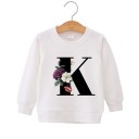 Bluza dziewczęca z literą 12 Bluza dziewczęca z literą 12