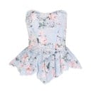 Bluză pentru femei fără bretele Top ajustat cu volan cu vârfuri și broderie Spate pliat Margine superioară decorativă Material 2