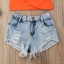 Bluză pentru fete și pantaloni scurți L1303 4