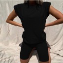 Bluză și pantaloni scurți pentru femei B1225 2