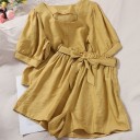 Bluză și pantaloni scurți pentru femei B1261 8