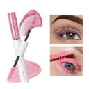Błyszcząca kolorowa wydłużająca mascara z dwoma szczoteczkami, 10 g, kolorowy pigment i brokat dla wyrazistego kreatywnego makijażu 3