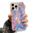 Błyszczący ochrannym pokrowiec na Samsung Galaxy A55 5G z ramką chroniącą aparat i osłonami przycisków Wytrzymała obudowa na telefon do ręki 6