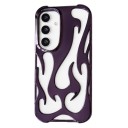 Błyszczący odporny pokrowiec na Samsung Galaxy A16 Wzór płomieni z wycięciami na plecach Wystający ramka aparatu Wzmocnione rogi Etui 6