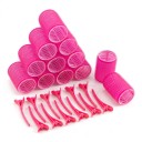 Bobinas autoaderentes para cabelo sem aquecimento Conjunto de 24 pcs com ganchos Bobinas de plástico leves Para franja volume e caracóis 1