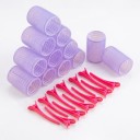 Bobinas autoaderentes para cabelo sem aquecimento Conjunto de 24 pcs com ganchos Bobinas de plástico leves Para franja volume e caracóis 4