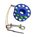 Bobine de plongée 30 m en acier inoxydable Finger spool avec corde et mousqueton enrouleur pour bouée SMB équipement de plongée orientée 3