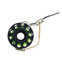 Bobine de plongée 30 m en acier inoxydable Finger spool avec corde et mousqueton enrouleur pour bouée SMB équipement de plongée orientée et technique 2