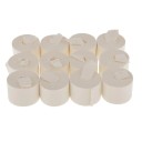 Bobines de bouche ruban blanc infini 12 pcs 1