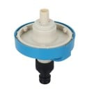 Boca de llenado de agua con acoplador rápido para manguera diámetro de tapa 7,9 cm entrada 55 mm plástico azul para caravana y autocaravana 2