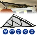 Boční stropní síť do auta 105x80x55 cm černá úložná síťka do kufru interiéru vozu s přezkami na lehké věci 3