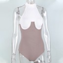Body bicolore pour femmes 1