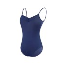 Body da danza donna con spalline sottili e scollatura profonda sulla schiena in nylon ed elastan per balletto e danza 3