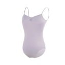 Body da danza donna con spalline sottili e scollatura profonda sulla schiena in nylon ed elastan per balletto e danza 15