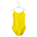 Body da danza per ragazze con spalline in cotone elastico poliestere spandex abbigliamento per balletto ginnastica e allenamento di danza 3