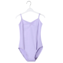 Body da danza per ragazze con spalline in cotone elastico poliestere spandex abbigliamento per balletto ginnastica e allenamento di danza 1