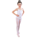 Body da danza per ragazze con spalline in cotone elastico poliestere spandex abbigliamento per balletto ginnastica e allenamento di danza 12