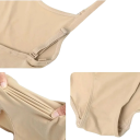 Body da danza per ragazze con spalline sottili in elastan e poliestere beige 6