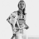 Body da donna con motivo di giornale 2