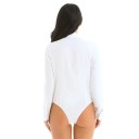 Body de camisa feminino com mangas longas 3