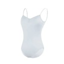 Body de dança feminino com alças finas e decote profundo nas costas em nylon e elastano para ballet e dança 8