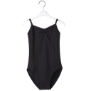 Body de dança para meninas com alças em algodão elástico poliéster spandex roupa para ballet ginástica e treino de dança 7