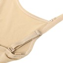 Body de dança para meninas com alças finas em elastano e poliéster bege, body elástico para ballet, dança e treino 4