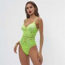 Body de mujer de encaje con tirantes finos B794 4