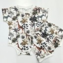 Body e pantaloni corti per neonati L1717 1