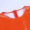 Body en cuir pour femmes à manches longues B765 3