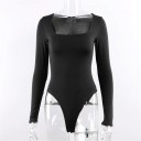 Body féminin avec décolleté carré 1