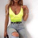 Body feminino com decote profundo B366 2